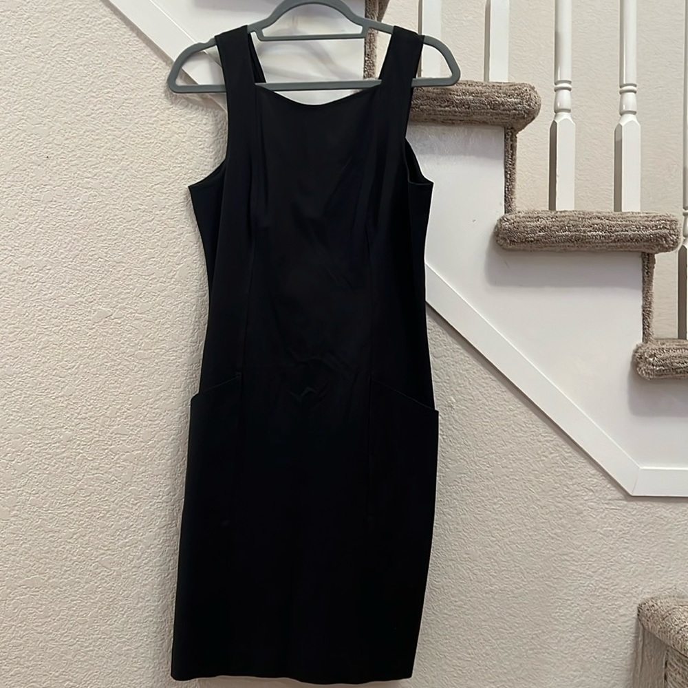 Black theory zip dress